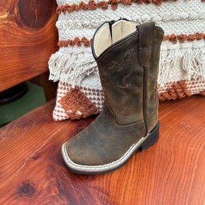 Old West Toddler Boy’s Square Toed Boots